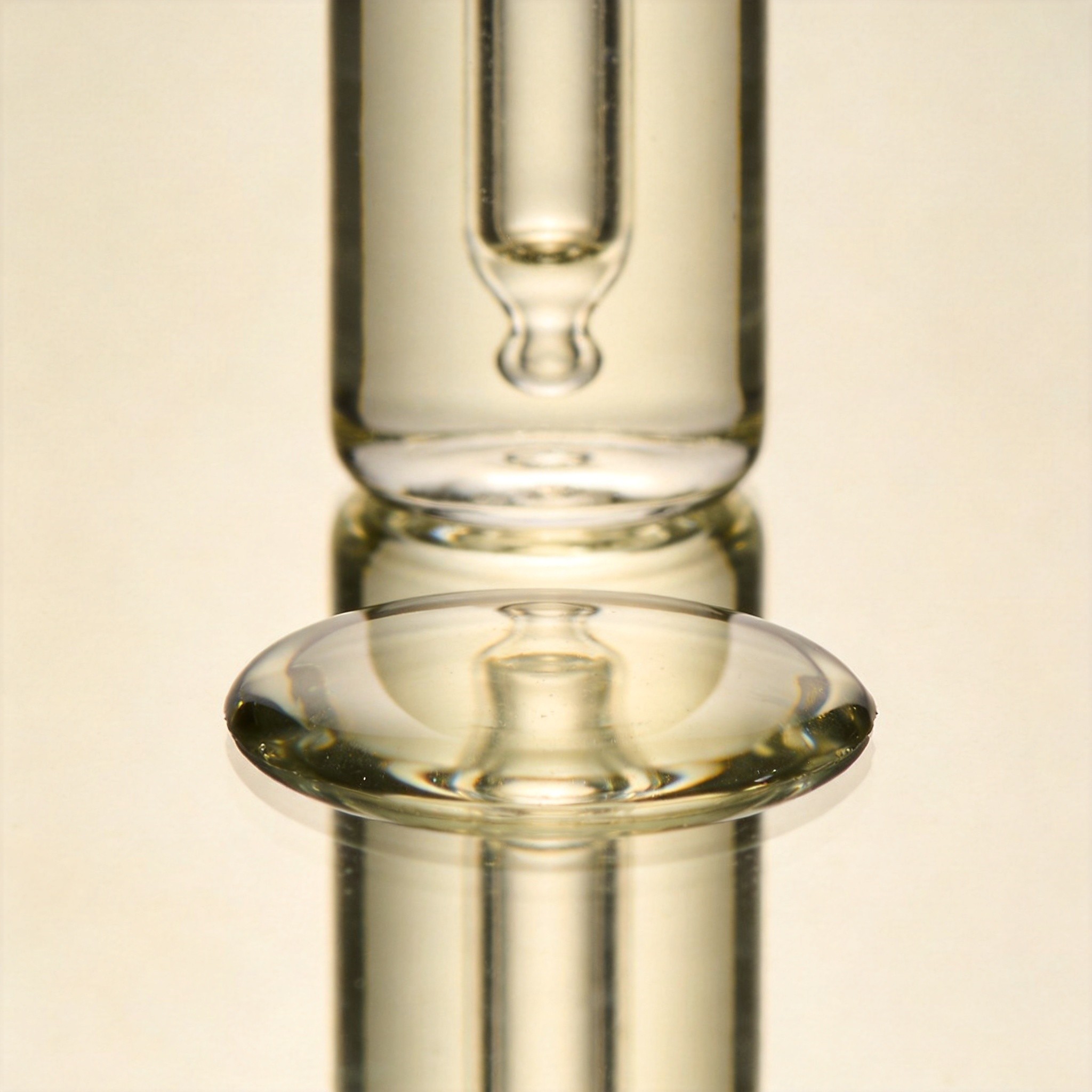 Clear serum droplet with a vial of Snap-8 solution